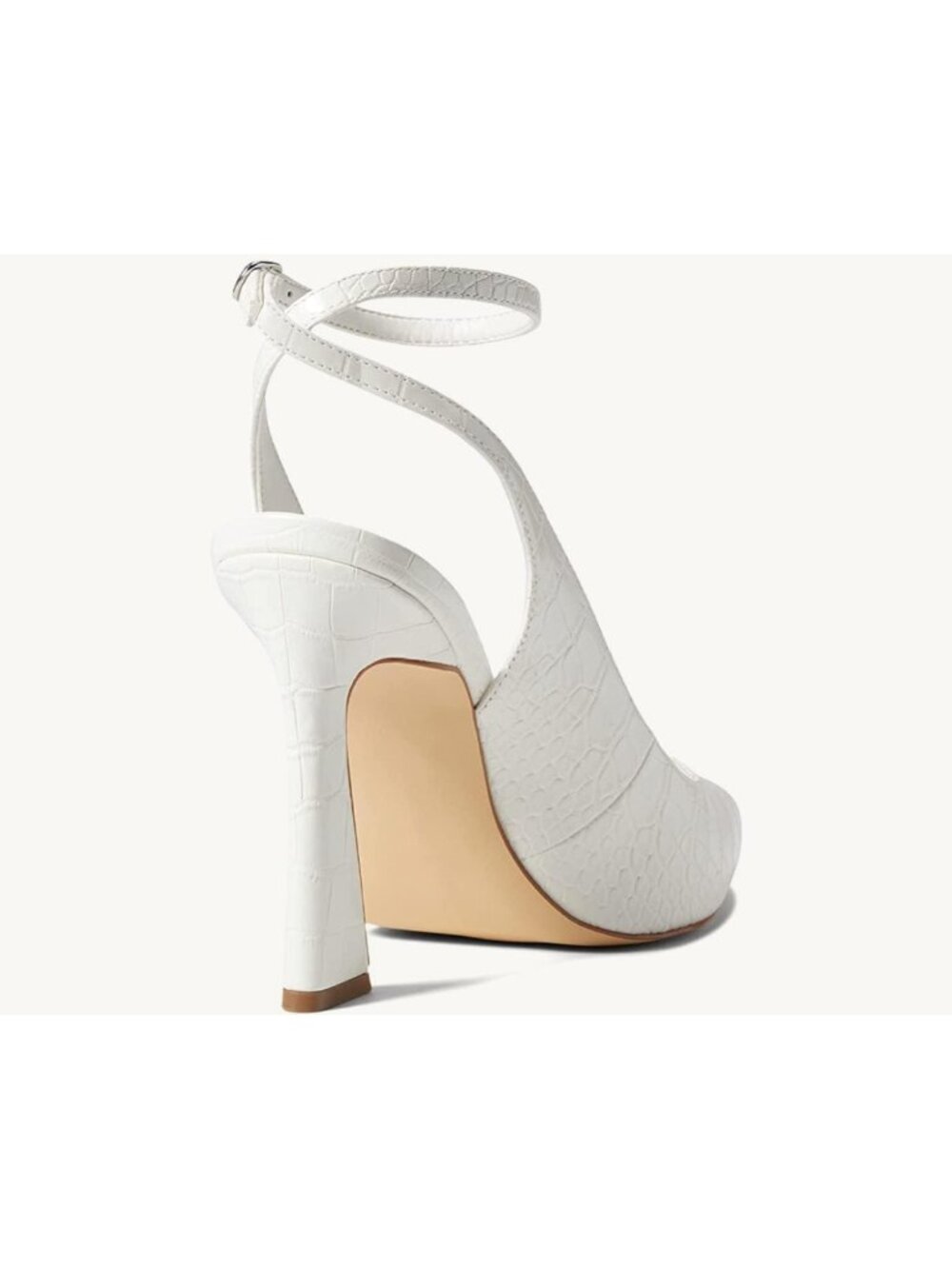 Chic Closed Toe Ankle Strap Heels - Pointed Toe Slingback Pumps for Weddings - Picture 4 of 6
